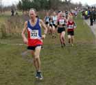 Roy Treadwell (Oxford City) on his to victory in the 65-69 age group, all ladies and male 65 plus BMAF Cross Country, Herrington, Sunderland.